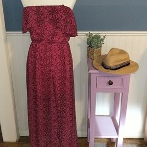 Beautiful magenta pattern dress